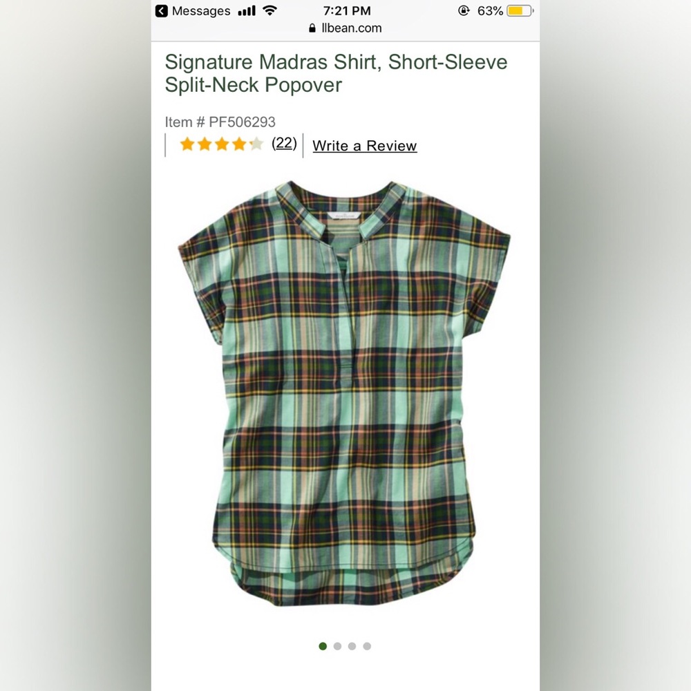 Faded Jade Plaid Madras Shirt